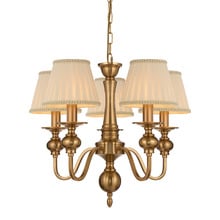 Astra Iron 5 Light Pendant with Shades